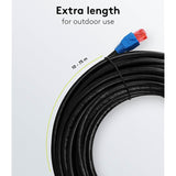 Cable red de Exterior Cat6 U/UTP | De distintas medidas - Negro