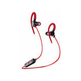 Auriculares deportivos con micrófono - inalámbricos compatibles con Bluetooth - Rojos