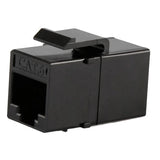 Adaptador RJ-45 H-H CAT6 UTP para panel - Negro