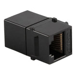 Adaptador RJ-45 H-H CAT6 UTP para panel - Negro