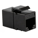 Adaptador RJ-45 H-H CAT6 UTP para panel - Negro