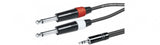 Cable de Audio Minijack 3.5 mm a 2 Jack 6.35 Macho L/R - De distintas medidas