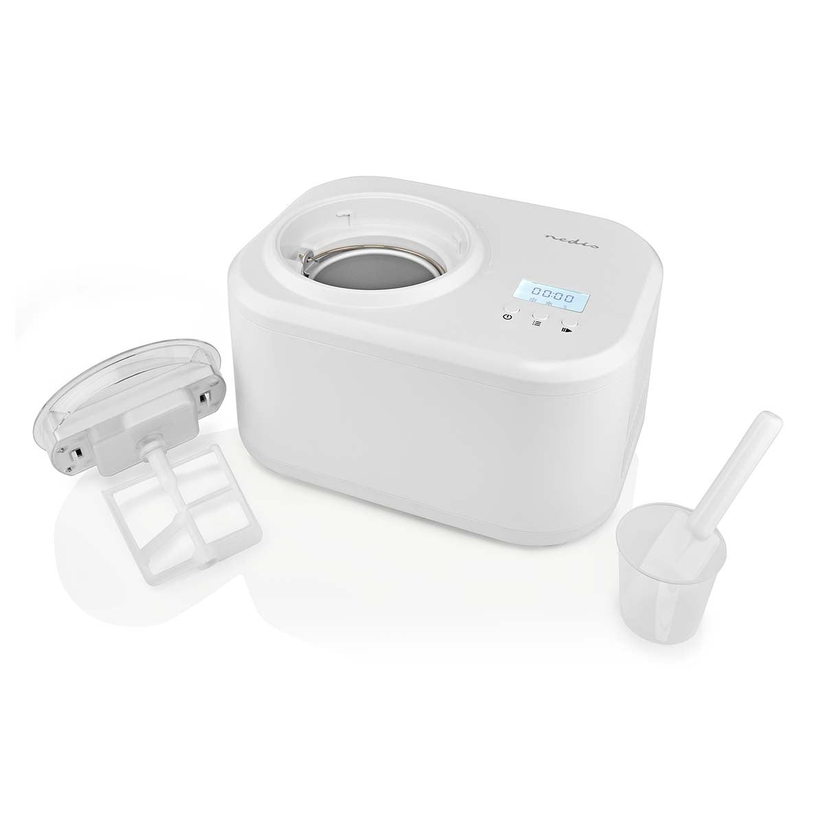 Heladera Maquina para hacer helados hasta 1.0 litro - Blanco