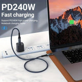 Cable USB 4.0 de 1 metro | 40Gbps | 240W | Soporte de Pantalla 8K | con Monitoreo de Potencia en Tiempo Real