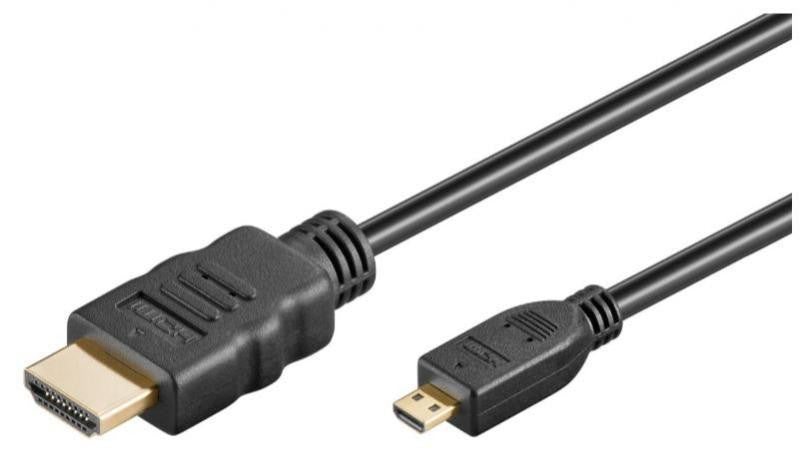 Cable Hdmi a Micro Tipo D Negro - De distintas medidas