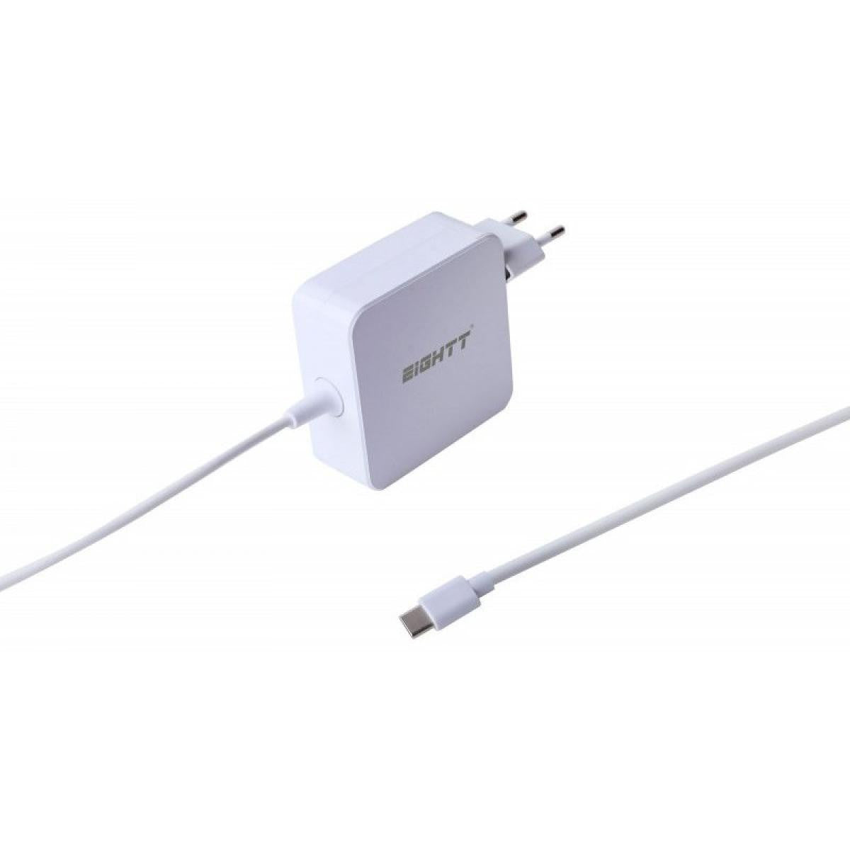 Cargador EIGHTT Universal USB-C 90W | PORTÁTILES | Tablets | Smartphones - Blanco