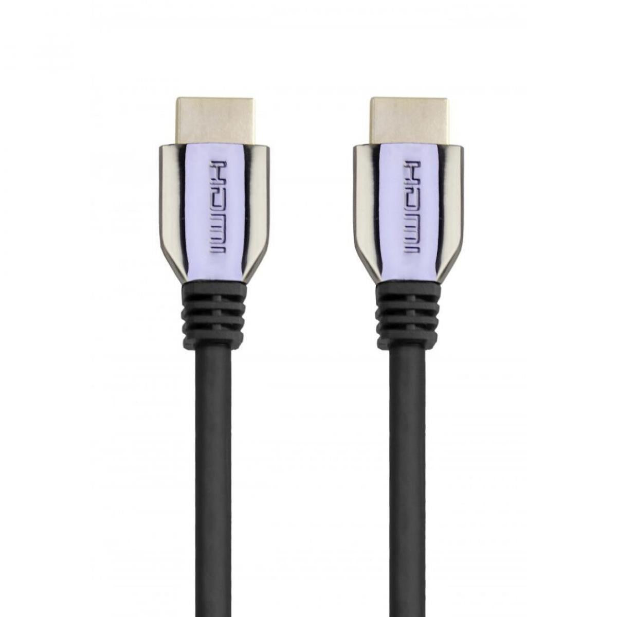 Cable HDMI 2.1 resolución 8K de 5.0m con conector metálico marrón