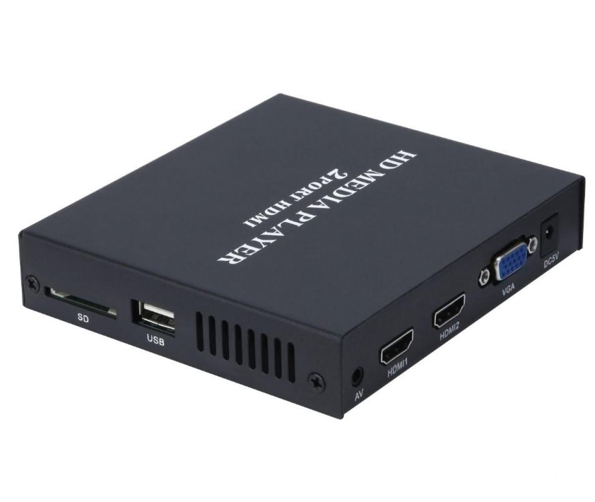 Reproductor Media Player con salida Vga y 2 puertos Hdmi