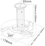 Soporte Goobay de techo para proyector - Blanco