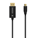 Cable USB-C a Displayport 8K 60Hz, USB-C/M-DP/M, Negro