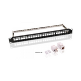 Patch Panel de 19" Configurable 24 Tomas + Keystone Cat 6 UTP