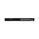 Reyee Switch PoE Sobremesa Carcasa Metal - Enracable 16 Puertos RJ45 10/100 Mbps + 2 Uplink Gigabit 16 Puertos PoE+ 802.3af/at