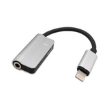 Adaptador Lightning a + 3,5mm Jack, Audio Carga