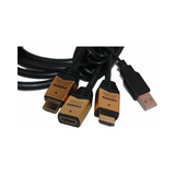 Conmutador en Cable 1 x Hdmi Macho + Hembra a