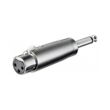 Conector XLR Hembra de 3 Pins a Jack Mono 6.35mm Macho