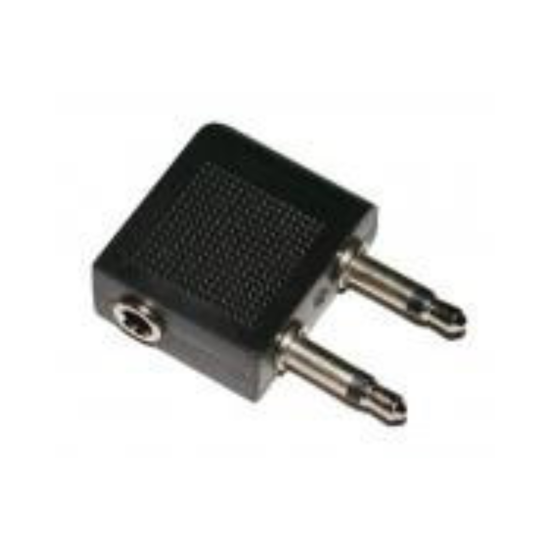 Adaptador de Mini Jack 3.5mm Estéreo Hembra a dos Jacks Mono Machos.