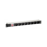 Regleta Para Rack 19" de 8 Tomas con Interruptor y Cable 2m