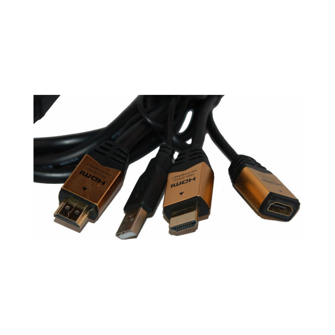 Repartidor en Cable 1 x Hdmi Macho a + Hembra Cables Conmutador