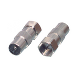 Conector Coaxial Macho a F Adaptador Antena tv