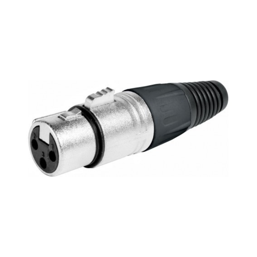 Conector Xlr 3pins Hembra Para Soldar Adaptador