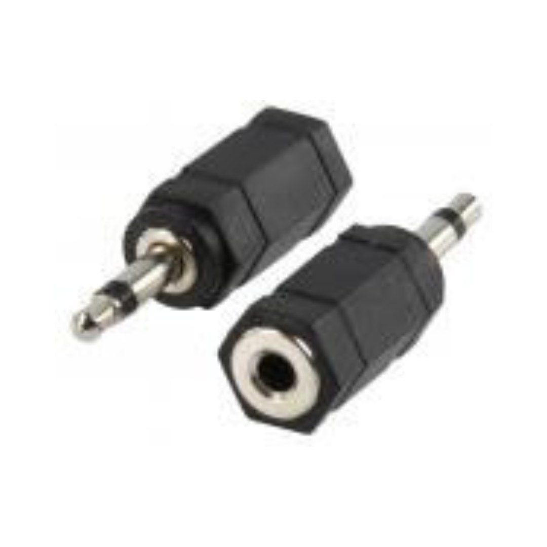 Adaptador Mini Jack 3,5mm Mono Macho a 3.5 mm Estéreo Hembra