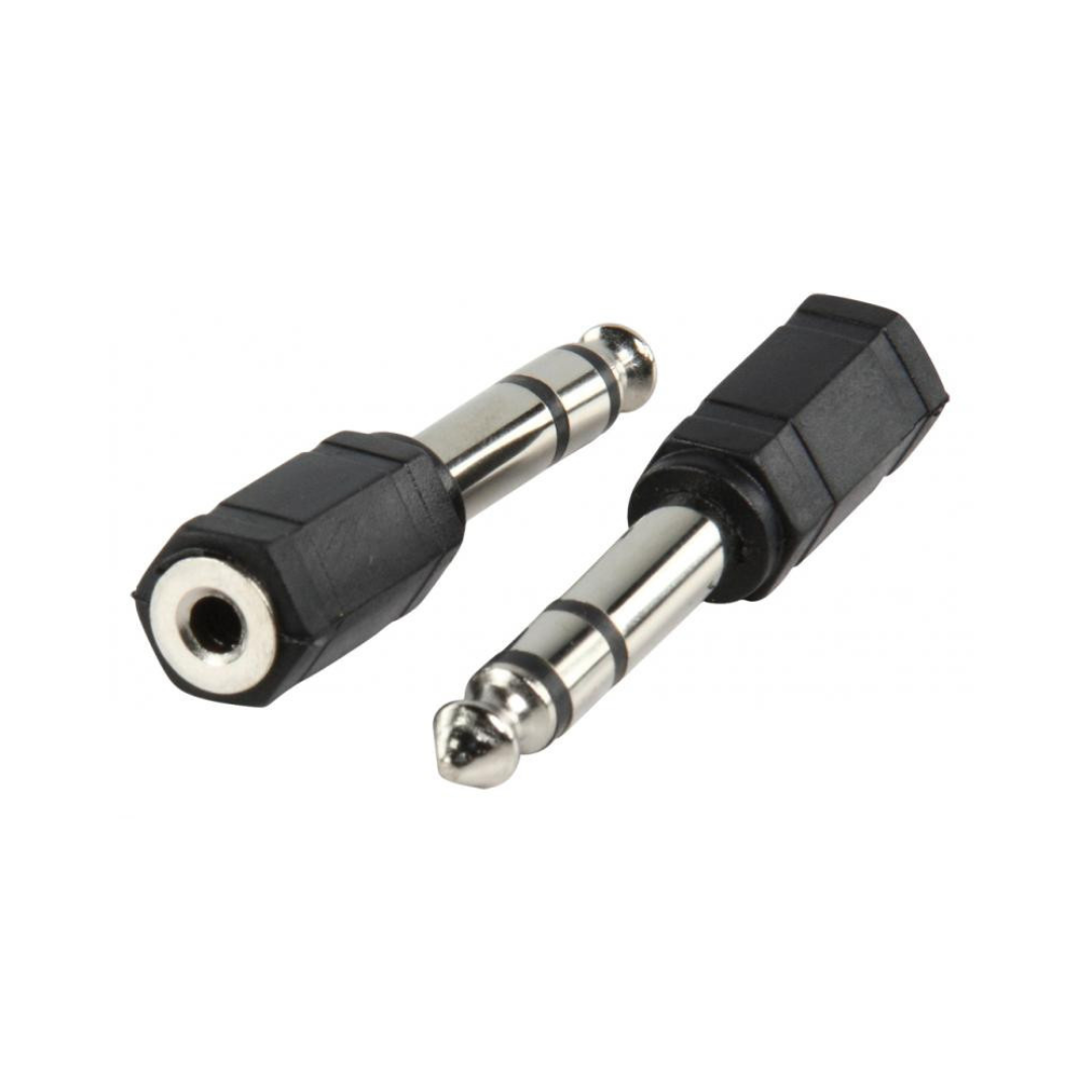 Conector Jack Estereo 6.35mm Macho a Mini 3.5mm Hembra Adaptadores Audio