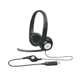 Auriculares Logitech H390/ con Micrófono/ USB/ Negros