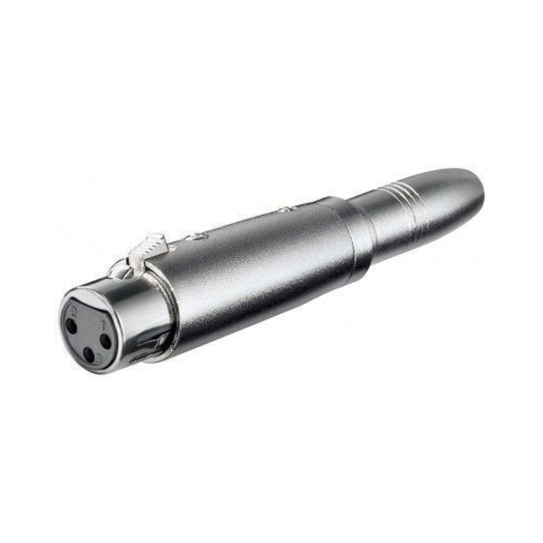 Conector XLR Hembra de 3 Pins a Jack Mono 6.35mm