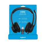 Auriculares Logitech H390/ con Micrófono/ USB/ Negros