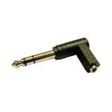 Adaptador Angular 6.35 ST Macho - 3.5 Hembra Conectores Audio