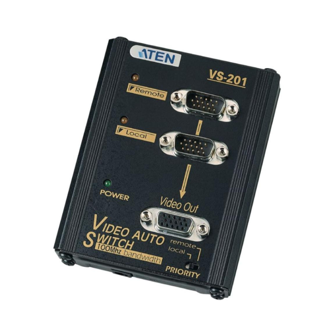 2-port Conmutador VGA Negro