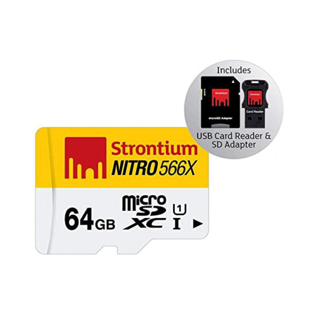 Tarjeta Micro SD 64gb con Adaptador a y Usb Tarjetas Memoria