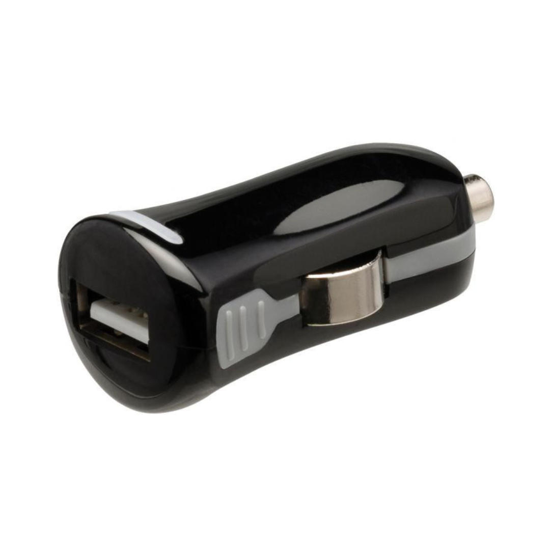 Cargador de Automóvil USB, USB A Hembra Conector 12V, Color Negro