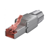 Conector RJ45 STP CAT 6 blindado sin herramientas - Gris