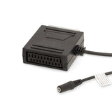 Adaptador Scart | Macho - Hembra + 3,5 mm 0,2 m Negro