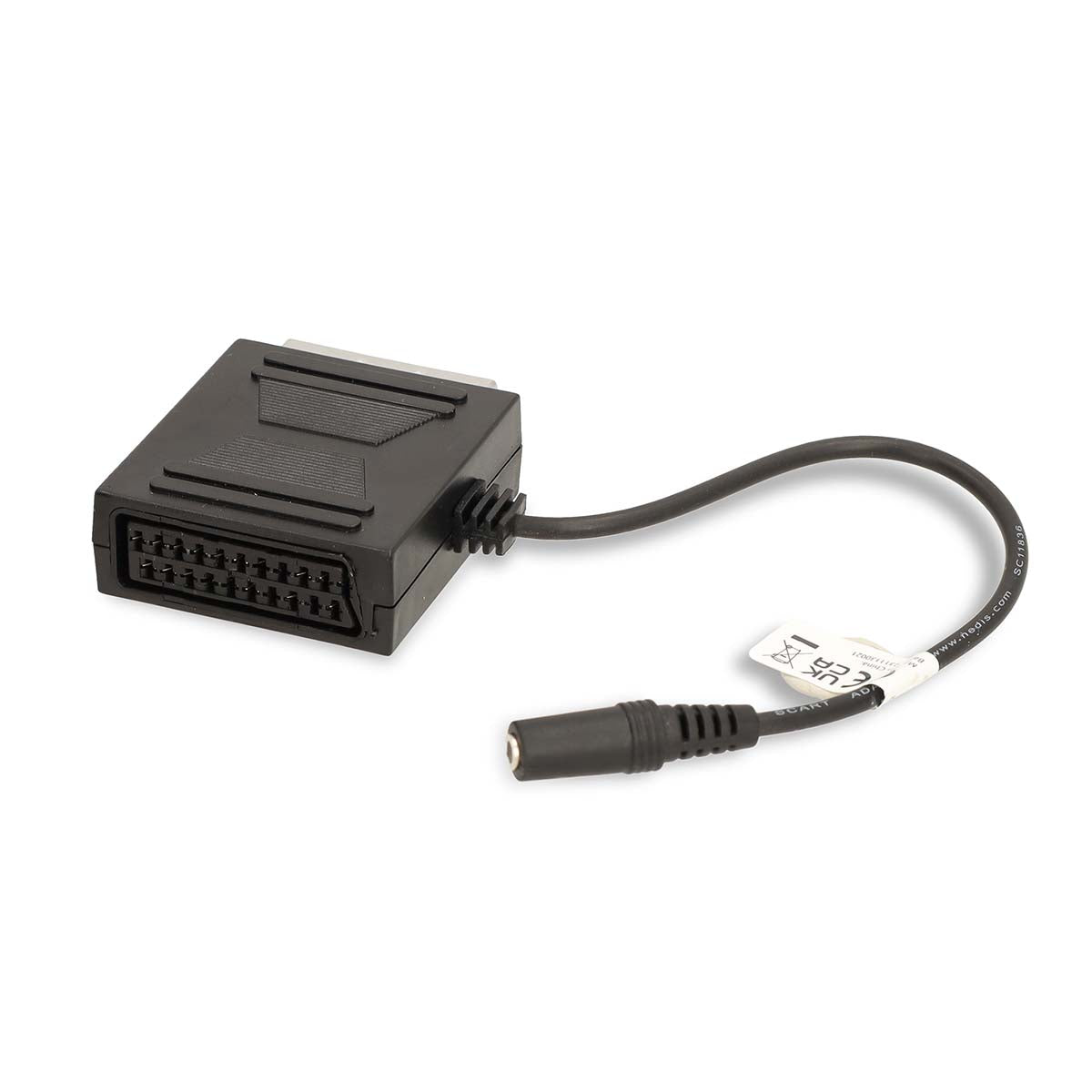 Adaptador Scart | Macho - Hembra + 3,5 mm 0,2 m Negro