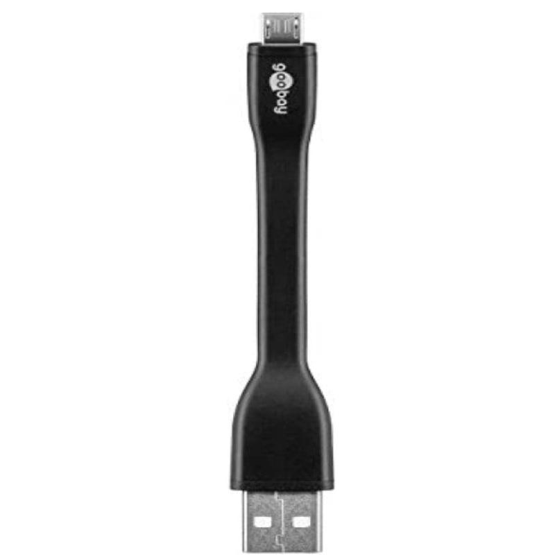 Cable plano de micro Usb 2.0 de 0.1m