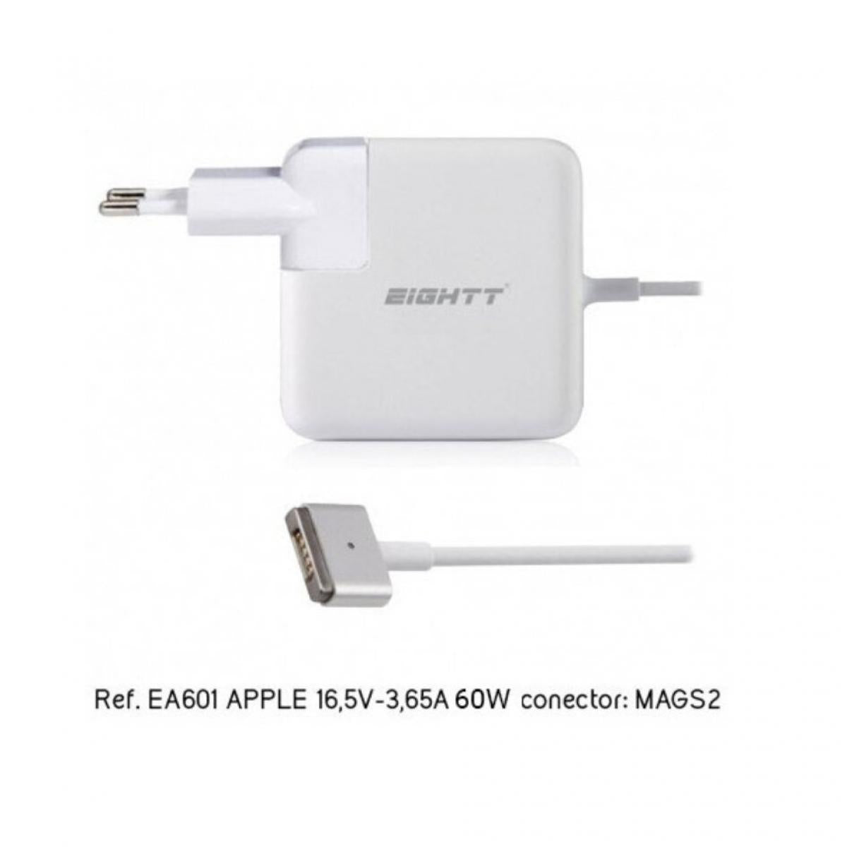 Cargador Especifico Magsafe 2 para Apple de 60W | 16,5V - 3,65 A  | Blanco