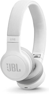 JBL Live 400BT Auriculares Bluetooth con Micrófono – Diadema Ajustable – Autonomía hasta 24h – Color Blanco