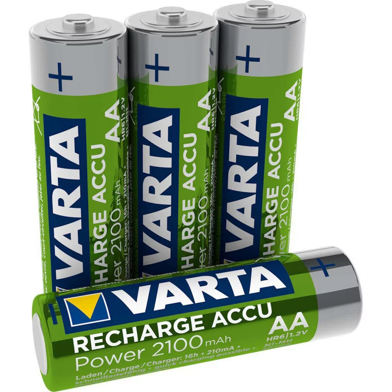 Piles Rechargeables VARTA 2100mAh AA / HR6 / LR6