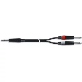 Cable Para Instrumentos Estereo Jack 6.35 A 2 Macho Mono L/R - De distintas medidas