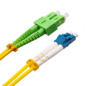 Cable de Fibra Óptica Lc/upc a Sc/apc Monomodo Duplex OS2 - De distintas medidas