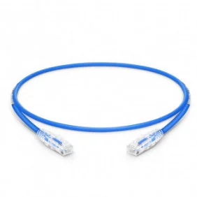 Cable Red Slim Cat.6A UTP LSZH 100% CU | 28AWG | 0,6 metros - Azules
