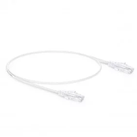 Cable Red Slim Cat.6A UTP LSZH 100% CU | 28AWG | Blanco - De distintas medidas